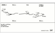 Výfukový systém WALKER ADK007741DA