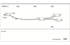 Výfukový systém WALKER ADK008945D