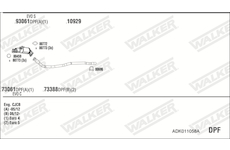 Výfukový systém WALKER ADK011058A