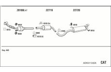 Výfukový systém WALKER ADK011342A