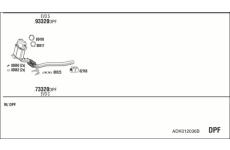 Výfukový systém WALKER ADK012036B