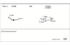 Výfukový systém WALKER ADK013019
