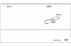 Výfukový systém WALKER ADK016861