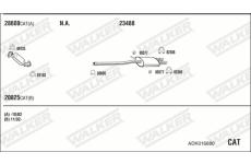 Výfukový systém WALKER ADK016880