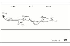 Výfukový systém WALKER ADK017143