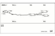 Výfukový systém WALKER ADK017323