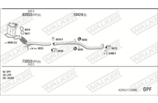 Výfukový systém WALKER ADK017398B