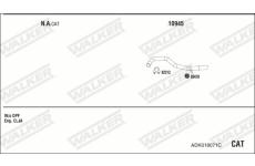 Výfukový systém WALKER ADK018071C