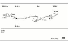 Výfukový systém WALKER ADK018404