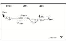 Výfukový systém WALKER ADK018945