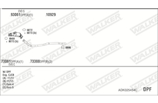 Výfukový systém WALKER ADK025454C