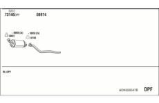 Výfukový systém WALKER ADK026547B