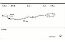 Výfukový systém WALKER ADK031321