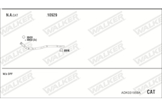 Výfukový systém WALKER ADK031959A