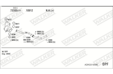 Výfukový systém WALKER ADK031959E
