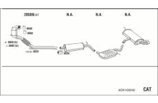 Výfukový systém WALKER ADK100042
