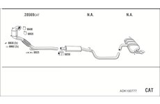 Výfukový systém WALKER ADK100777