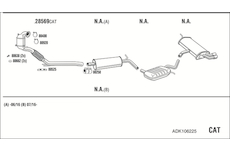 Výfukový systém WALKER ADK106225