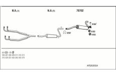 Výfukový systém WALKER AR20205A