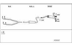 Výfukový systém WALKER AR20207