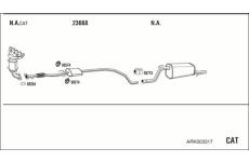 Výfukový systém WALKER ARK003317