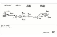 Výfukový systém WALKER ARK015529