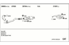 Výfukový systém WALKER ARK018932A