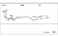 Výfukový systém WALKER ARK028248