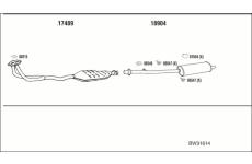 Výfukový systém WALKER BW31614
