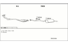Výfukový systém WALKER BW31804