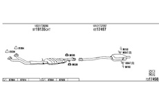 Výfukový systém WALKER BW32034
