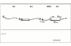 Výfukový systém WALKER BW40012B