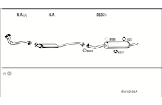 Výfukový systém WALKER BW40128A