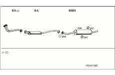 Výfukový systém WALKER BW40128B
