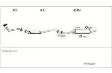 Výfukový systém WALKER BW40233A