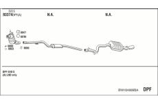 Výfukový systém WALKER BWH34989BA