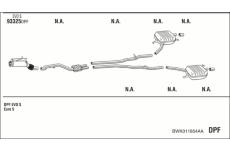 Výfukový systém WALKER BWK011854AA