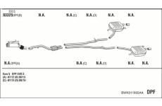 Výfukový systém WALKER BWK011855AA