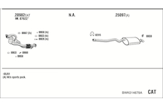 Výfukový systém WALKER BWK014679A