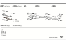 Výfukový systém WALKER BWK015448A