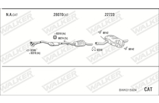 Výfukový systém WALKER BWK015924