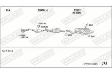 Výfukový systém WALKER BWK016325A