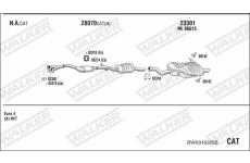 Výfukový systém WALKER BWK016325B
