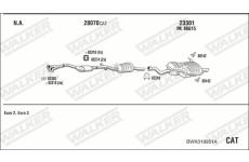 Výfukový systém WALKER BWK019951A