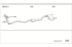 Výfukový systém WALKER BWK027555