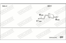 Výfukový systém WALKER BWK030349