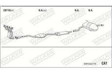 Výfukový systém WALKER BWK032174