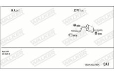 Výfukový systém WALKER BWK033392A