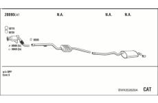 Výfukový systém WALKER BWK052829A