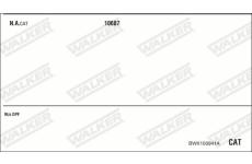 Výfukový systém WALKER BWK100941A